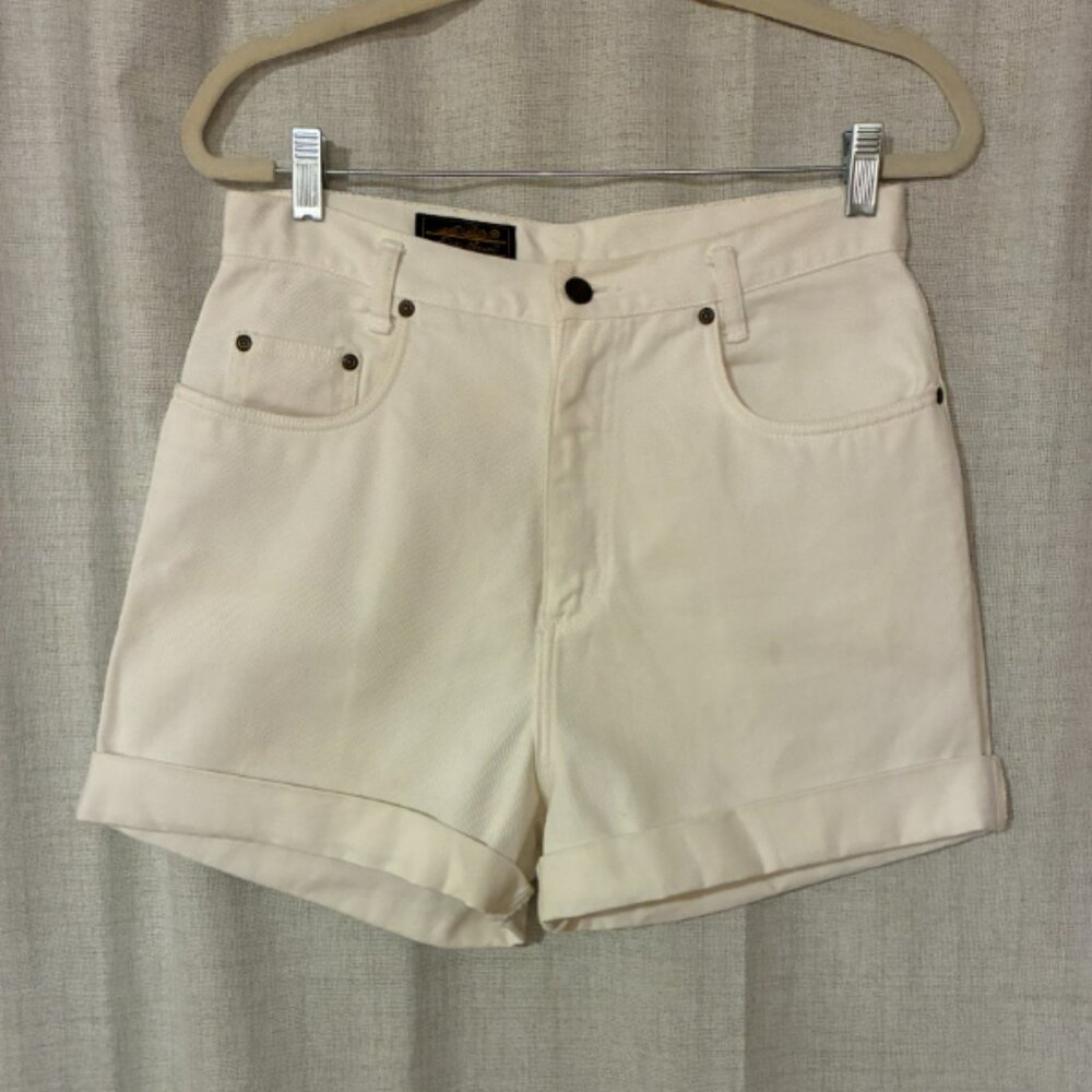RARE!! Vintage Eddie Bauer White High-Rise Shorts